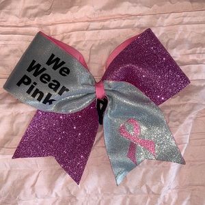 Breast cancer Cheer bow